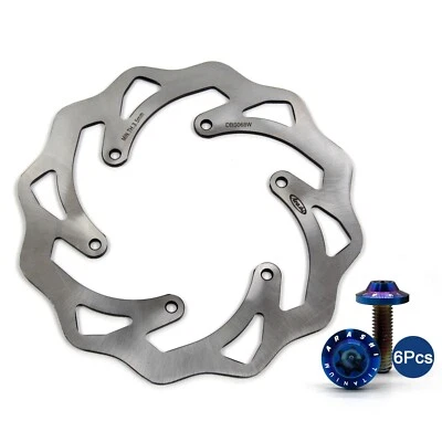 Rotor de disco de freno trasero + tornillos para gas gas ec250 1996-2010 ec450 2003-2007 Foto 1 de 4