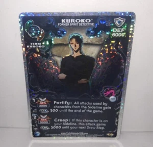 Yu Yu Hakusho TCG CCG Kuroko Former Spirit Detective TC17 Exile Foil Card 1st Ed - Picture 1 of 7