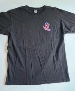 Santa Cruz Shirt Adult Large Black Skateboards Skate Screaming Hand Streetwear - Picture 1 of 7