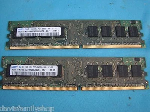 HP Pavilion KT606AV Samsung 1GB x 2 = 2GB RAM from Tower Computer 1Rx8 PC2 - Picture 1 of 3