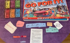 Parker Brothers Go For it Board Game Vintage 1986 Mostly Complete See Pics - Picture 1 of 9