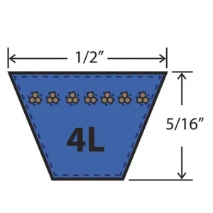 CINTURÓN DE CORTACÉSPED DUPONT VEE 4L390K DE ALTA CALIDAD 13mm X 8mm - Imagen 1 de 5