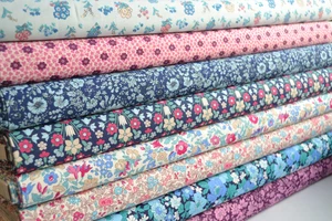 LIBERTY FABRIC - Flower Show Midnight - Quilting 100% Cotton Craft Quilt