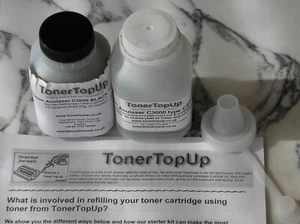 Compatible Black Toner Refill for Epson Aculaser C3000 C13S050213 no chip - Afbeelding 1 van 2