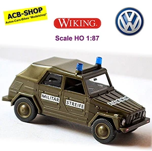 VW 181 Coche Cuba Cerrado Militar 1969-80 Militar Treife 1:87 Wiking 697 01 - Imagen 1 de 2