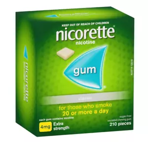 Nicorette Classic Gum 4mg - 210 Pack - Picture 1 of 2