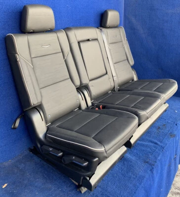 2023 2022 2021 Escalade or ESV 2nd Row Bench Seat Black Leather Full Power - Image 1 of 4