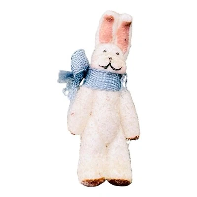 Casa de muñecas miniatura juguete de pie conejito conejo estatuilla bebé decoración ÚNICA EN SU CLASE Pascua Foto 1 de 4