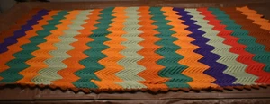 Homemade Afghan 42"x 76" Very Heavy, Grandma Hand Made - Picture 1 of 7