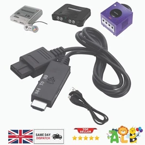 N64 To HDMI Converter HD Link Cable Adapter for N64 Gamecube SNES NGC 720p/1080P - Picture 1 of 6