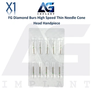 Dental FG Diamond Burs High Speed Thin Needle Cone Head Handpiece Sterile 10pcs - Picture 1 of 10