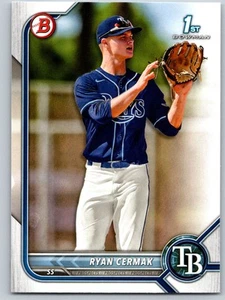 #BD-81 Ryan Cermak 1st 2022 Bowman Draft Base Paper Tampa Bay Rays - Imagen 1 de 2