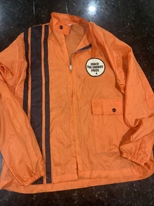 Vintage Ebert 70’s Jacket Windbreaker IDECO The Energy Pros Logo 100% Nylon Thin - Picture 1 of 8