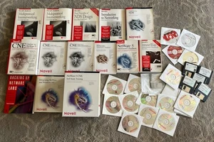 Netware OS 4.11 & 5 Software NOVELL NETWARE 5 CNE CNA Self-Study Books CD's - Picture 1 of 24
