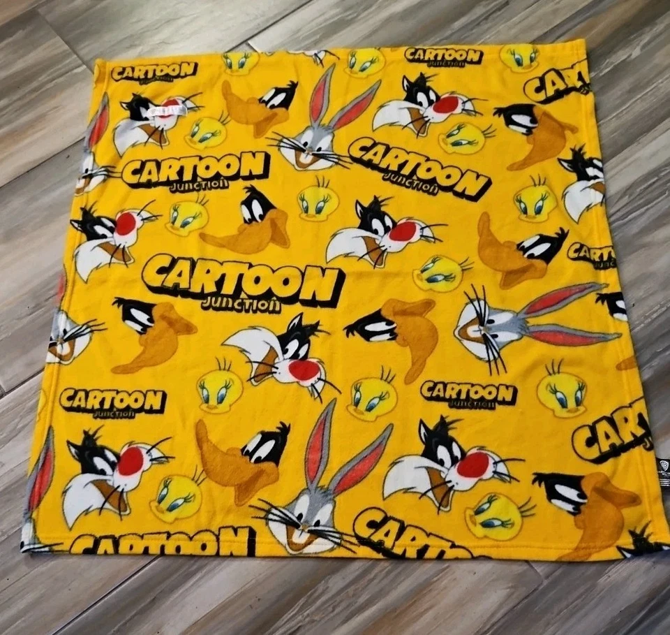 Manta de algodón de felpa Baby Looney Tunes amarillo piolín pájaro insectos conejito Foto 1 de 1