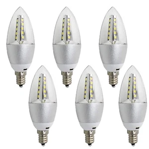 E12 LED Candelabra Bulbs 5W AC85-265V E12 LED Lights Bulbs Cool White 6000K C... - Picture 1 of 7