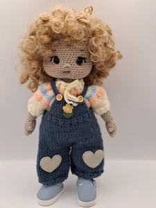 Häkelpuppe, Künstlerpuppe, Amigurumi, Handarbeit ,Spielzeug,Puppen,Anziehpuppe - Bild 1 von 10