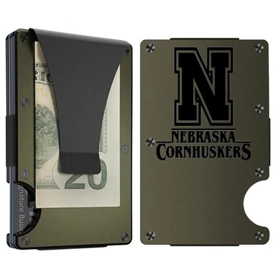 Custom NEBRASKA CORN HUSKERS Laser Engraved Wallet - Pick A Wallet Color - Image 1 of 4