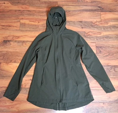 Chaqueta All In Motion para mujer talla L verde oliva cremallera completa con capucha ventilada ligera  Foto 1 de 4