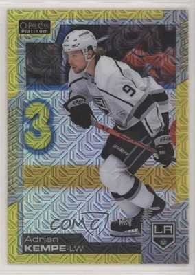 2020-21 O-Pee-Chee Platinum Yellow Traxx /249 Adrian Kempe #58 - Image 1 of 2