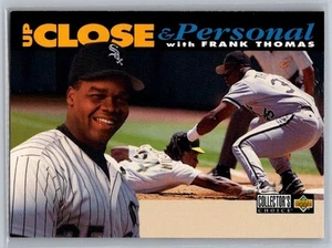 1994 UD Collectors Choice Up Close & Personal Frank Thomas #640 - Foto 1 di 2
