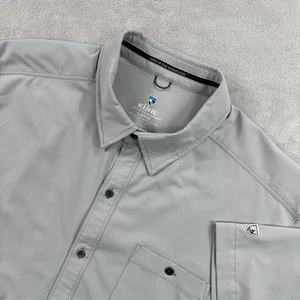 Kuhl Bandit Kurzarm Hemd Herren Large grau Knopfleiste Outdoor Performance - Bild 1 von 12