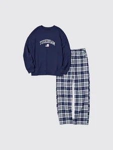 Uniqlo x Sanrio Characters Lounge Set Navy long sleeve New  From Japan 485141 - Picture 1 of 5
