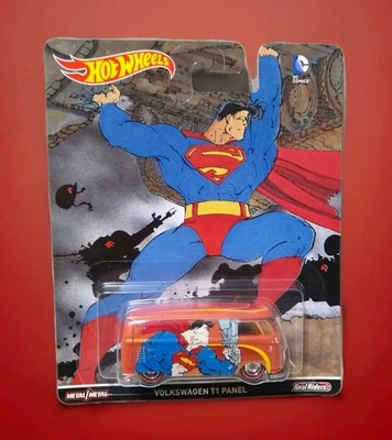 Hot Wheels DC Comics  Superman  Volkswagen T1 Panel Bus diecast Redline Real Rid - Image 1 of 4