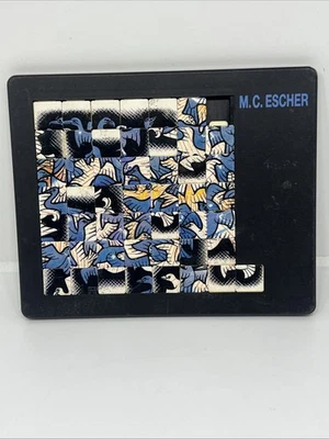 Rompecabezas de azulejos deslizantes arte MC Escher de colección estrellas 1948 pájaros Foto 1 de 4