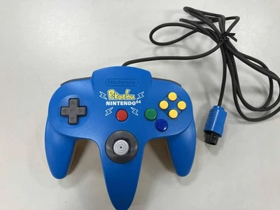 Nintendo 64 Controller Pikachu Pokemon N64 Blue Yellow NUS-005 Limited Tested - Image 1 of 4