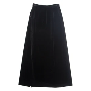 HAMMER Womens A-Line Skirt Black Long Velvet S - Picture 1 of 6