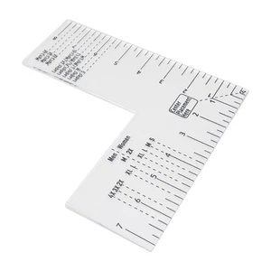 Tshirt Rulers Guide for Press Printing Left Chest Placement Tool - Picture 1 of 8
