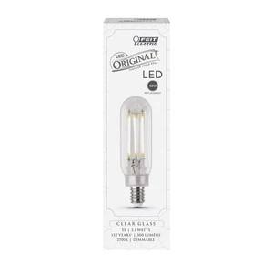 Feit Electric T8C/CL/VG/CALED 3.3W T8 E12 Equivalence Vintage Clear LED Bulb - Picture 1 of 3
