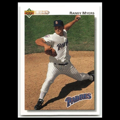 Randy Myers #741 1992 Upper Deck San Diego Padres Baseball Card MLB NM - Image 1 of 3