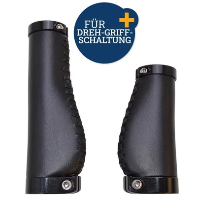 Set Fahrradgriffe Ergonomisch für Griff-Schaltung 135mm / 95mm Ergo Lenkergriffe - Bild 1 von 2