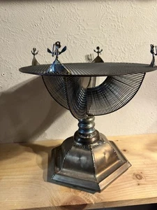 Weld Art Sculpture Metal Angel Handmade Signed Retro Decor - Picture 1 of 12