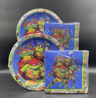PLATOS Y SERVILLETAS SUMINISTROS FIESTA TMNT Foto 1 de 2