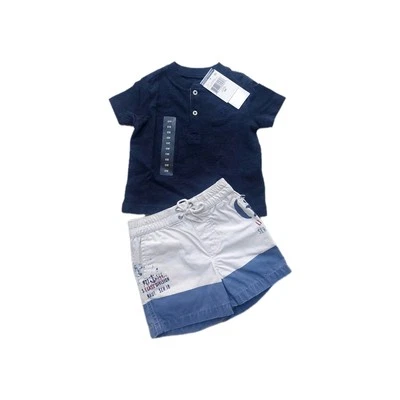 Ralph Lauren baby boy Blue T shirt Shorts Set 2pc size 6 months NWT - Image 1 of 4