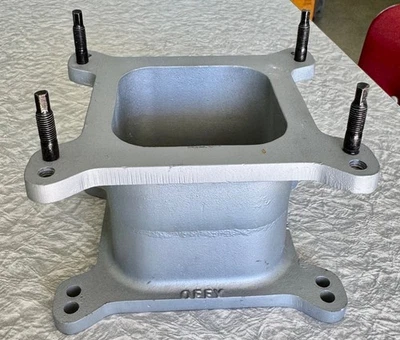Offenhauser 4" Offy Hi Rise Carburetor Spacer Adapter 6091 Foto 1 de 4