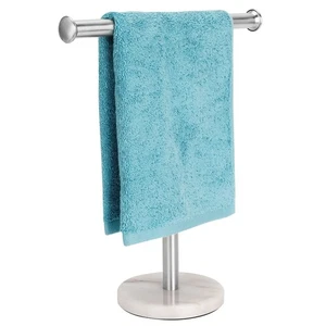 Supporto Porta Asciugamani, Base in Marmo Naturale a Forma di T Porta Asciugamani con Punta a T, Ru... - Foto 1 di 9
