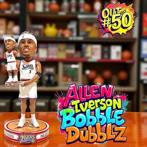 ALLEN IVERSON Philadelphia 76ers "Bobble Dubblz" Out of #50 NBA Bobblehead - Picture 1 of 10