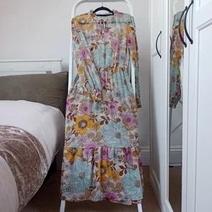 Gorgeous Maxi Floral Summer Dress Size 10 - Picture 1 of 7