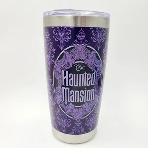 Papel pintado púrpura vaso acero inoxidable mansión embrujada parques Walt Disney World - Imagen 1 de 3