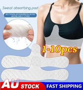 Cotton Bra Liners Reusable Under Breast Sweat Pads For Underboob Tummy 1-10PCS - Picture 1 of 13