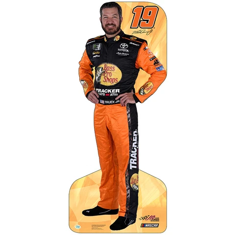 MARTIN TRUEX JR #19 NASCAR Auto Racing CARDBOARD CUTOUT Standup Standee Poster Cover