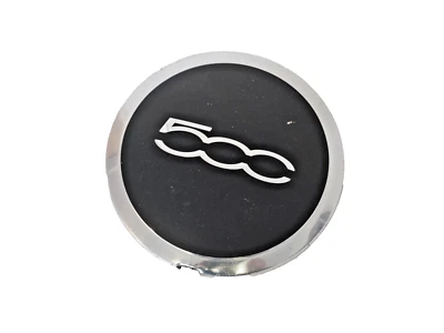 Tapa central de rueda de aluminio Fiat 500 2012-2017 68078419AB 68078421AB OEM Foto 1 de 4
