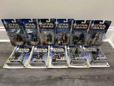 LOTE DE 11 FIGURAS STAR WARS 2003 Darth Maul Qui-gon Jinn Vader Luke Lando Han Foto 1 de 4