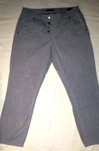 Damen Stretch Hose Opus Gr.38 grau leicht gestreift Modell Levy - Bild 1 von 5