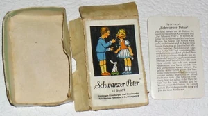 Altes Kartenspiel Schwarzer Peter Vereinigte Altenburg + Stralsunder Spielkarten - Bild 1 von 3