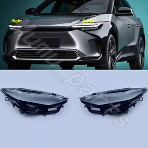 Un par de cubiertas de lente de faros delanteros + pegamento sellador para Toyota bZ4X 2023-2024 - Imagen 1 de 8